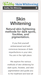 Mobile Screenshot of healthyskinwhitening.com